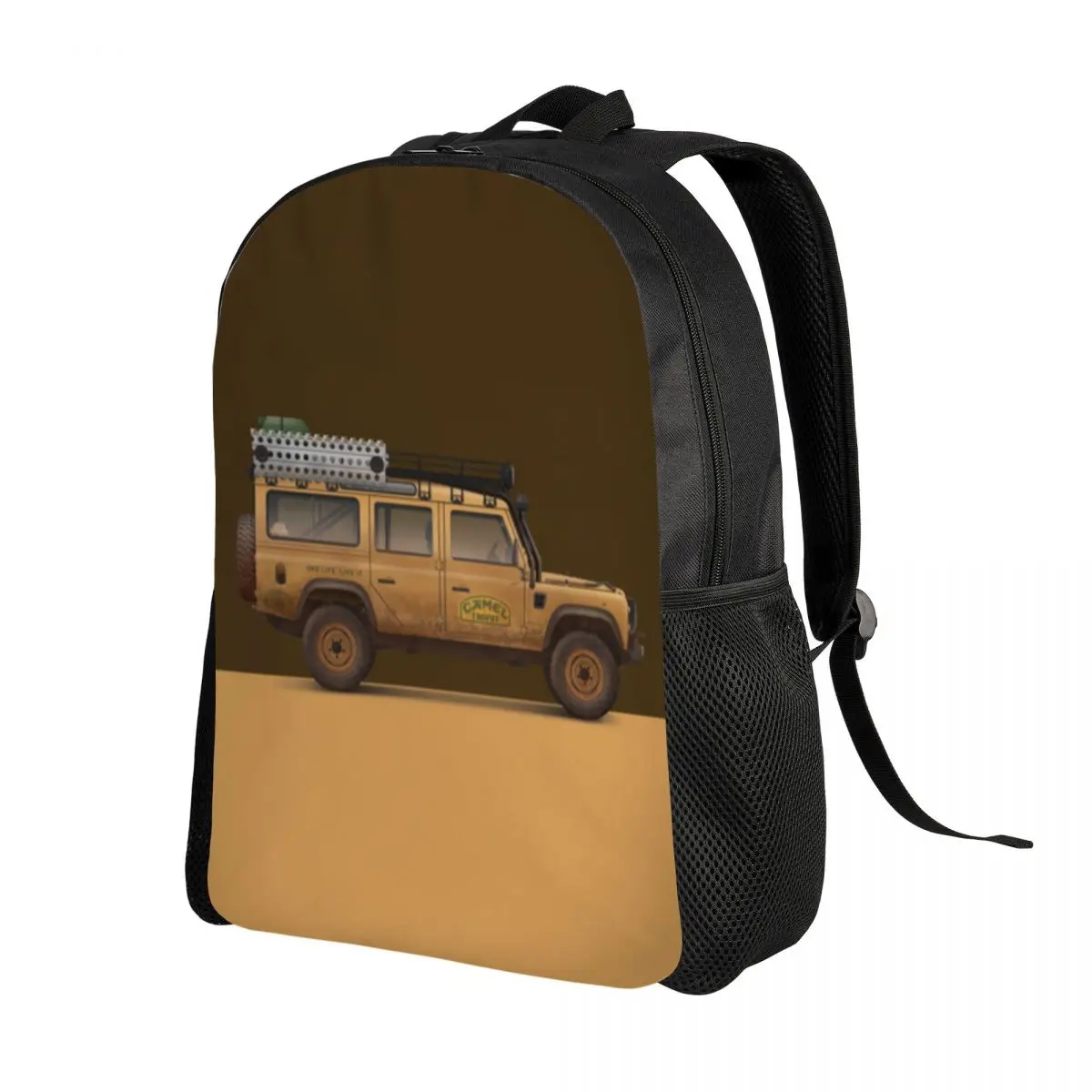 Customized Camel Trophy Backpack for Men Women School College Students Bookbag Fits 15 Inch Laptop Defender 110 Bags