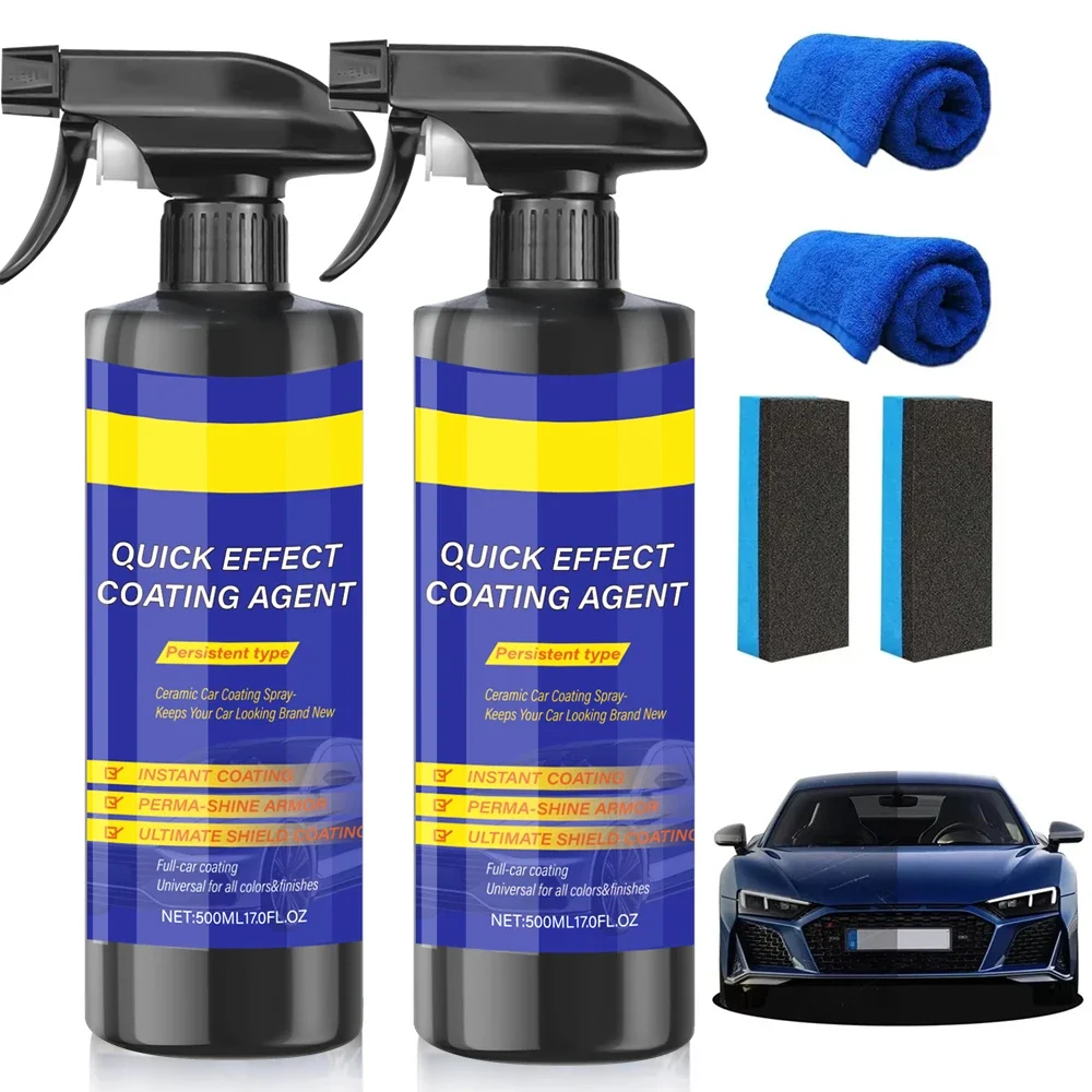 Car Coating Spray Quick Effect Coating Agent Coat Car Wax Car Scratch Wax Coating Spray Oil Film Emulsion Glass Cleaner