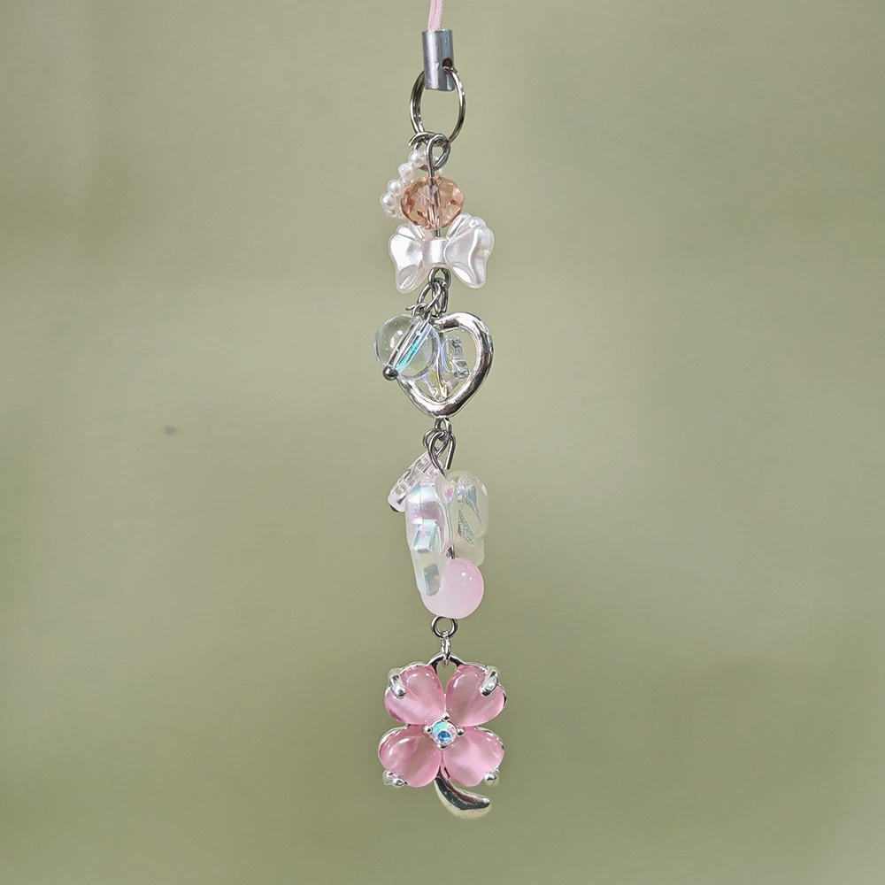 الحلو Y2K الهاتف Charms قلادة لطيف محظوظ ليف المفاتيح حالات ل Airpods سماعات iP 16 CCD كاميرا Ins كوريا اليدوية DIY بها بنفسك