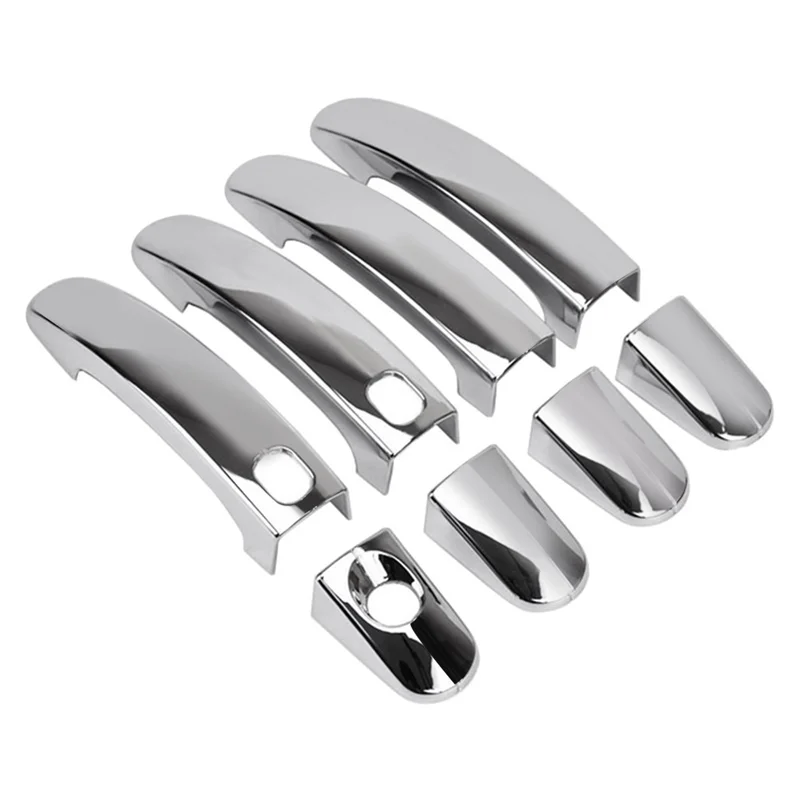 For Ford Focus Mk2 Mk3 Escape Kuga C-Max S-Max Galaxy Mondeo Mk4 Chrome Door Handle Cover Trim Overlay Keyless Entry