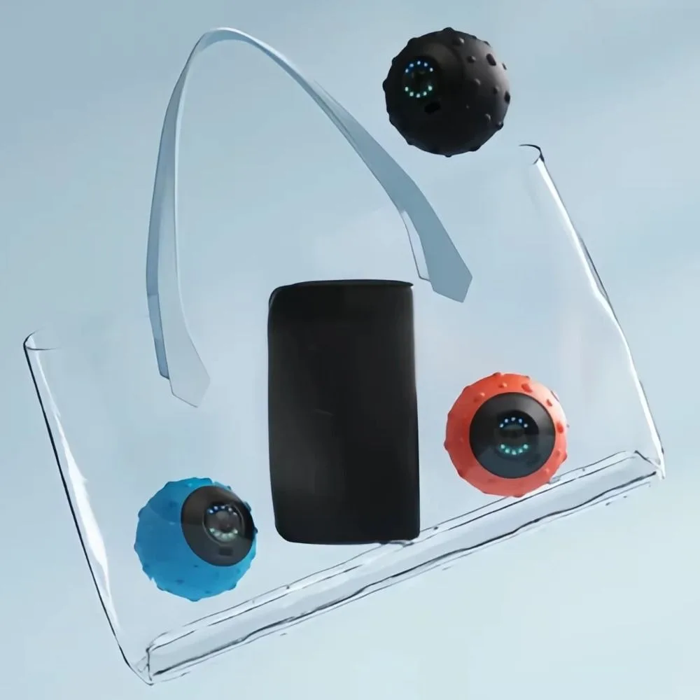 

Portable 5 Gears Vibration Massage Ball Muscle Relaxation Silicone Soothing Device Rechargeable Electric Yoga Ball Relaxation