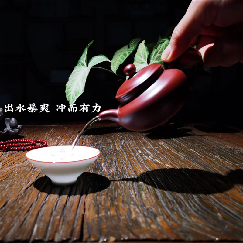 150cc Tradition Yixing Purple Clay Tea Pot Raw Ore Dahongpao Filter Teaware Handmade Beauty Teapot Customized Zisha Tea Infuser