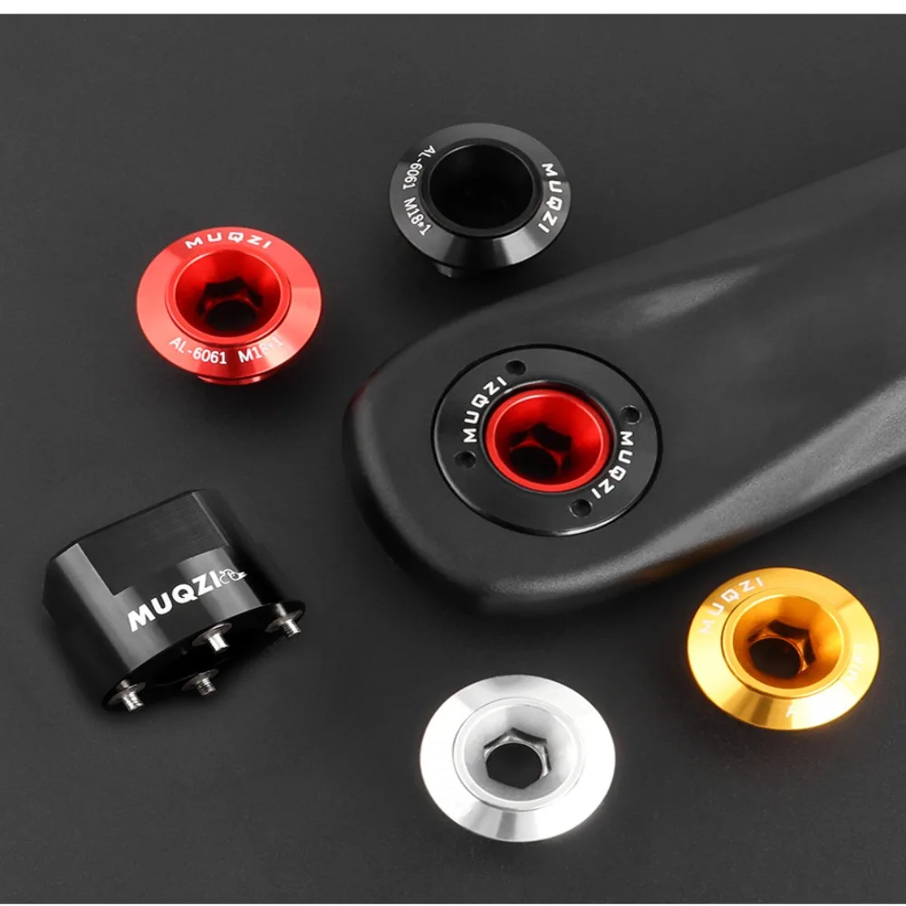 1 Set Aluminum Alloy Bicycle Crank Side Cover Precision Machining High Hardness Universal Replaceable Bicycle Repair