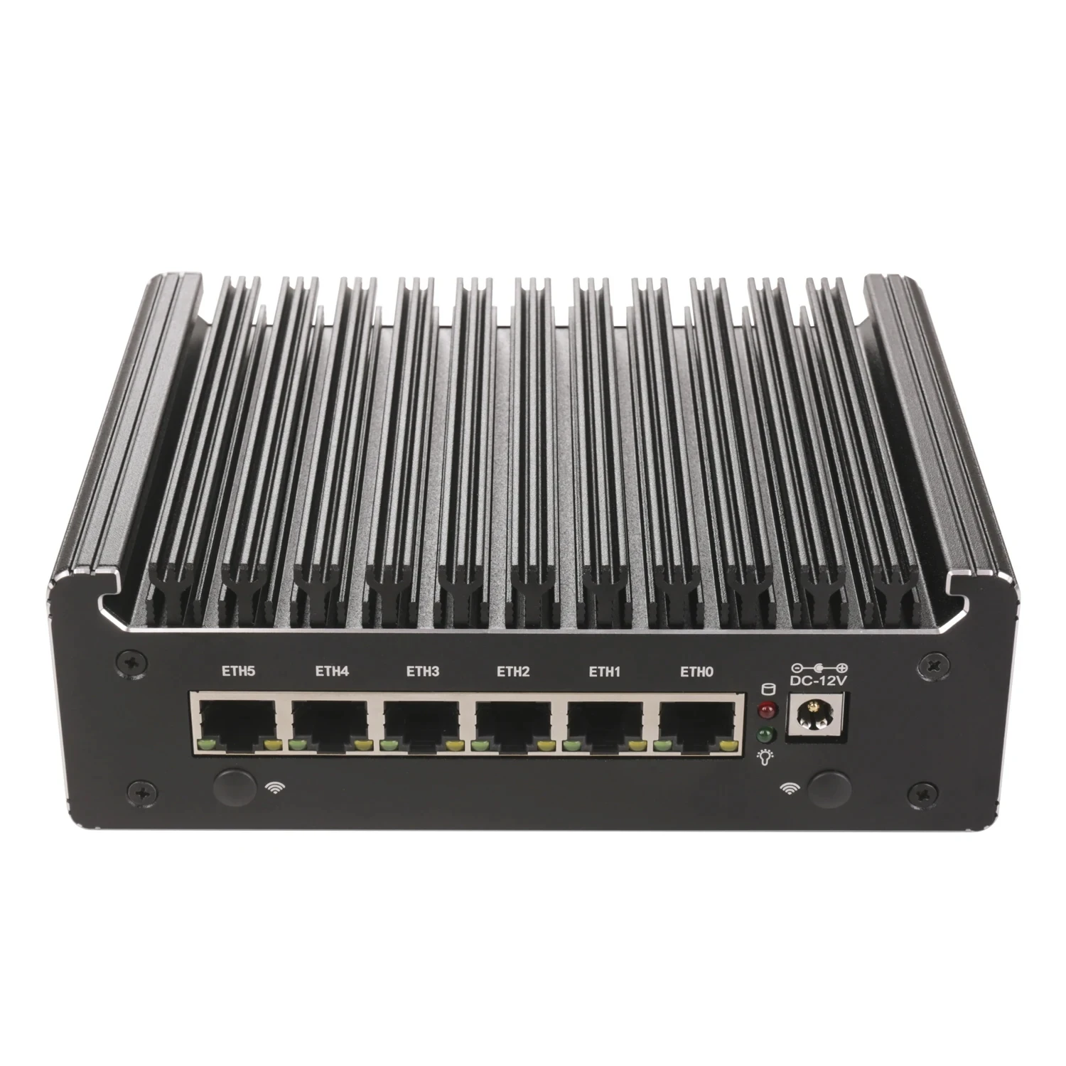 6x i226-V 2.5G Intel N100 7505 Firewall Router Fanless Mini PC DDR4 NVMe 1*COM Type-C pfSense OPNsense ESXi Mini Computer
