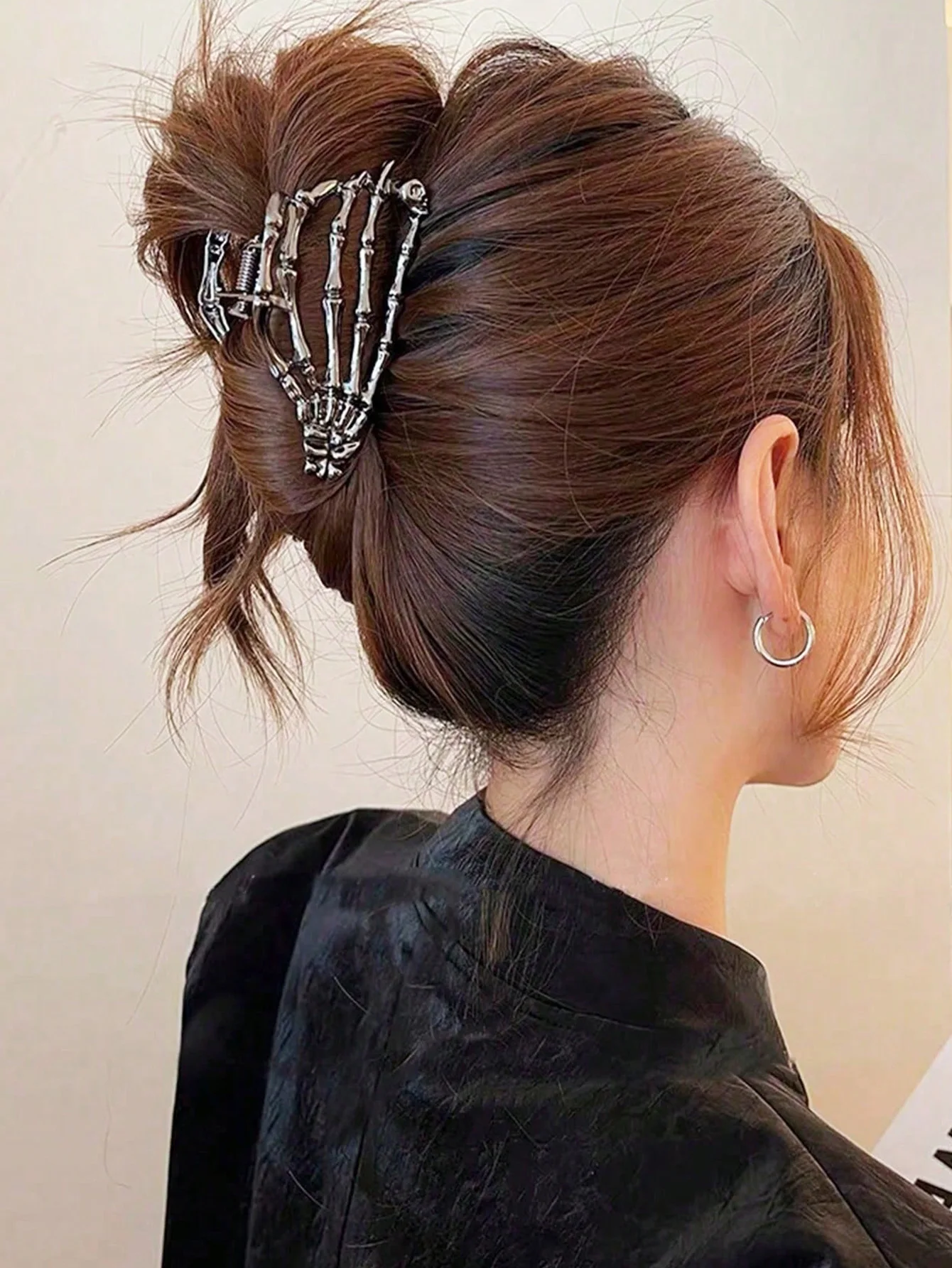 

Заколка для волос в виде скелета в готическом стиле, идеальный подарок на Пасху, аксессуар для пар, Street Devil Accessories