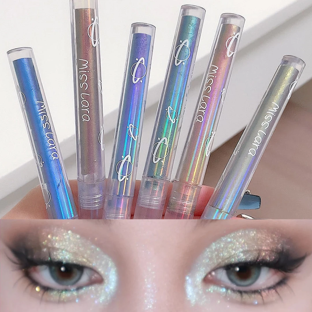 Pearl Shiny Eyeliner Eyeshadow Waterproof Diamond Blue Pink Green Glitter Sequins Eyeliner Eye Shadow Makeup Beauty Cosmetics