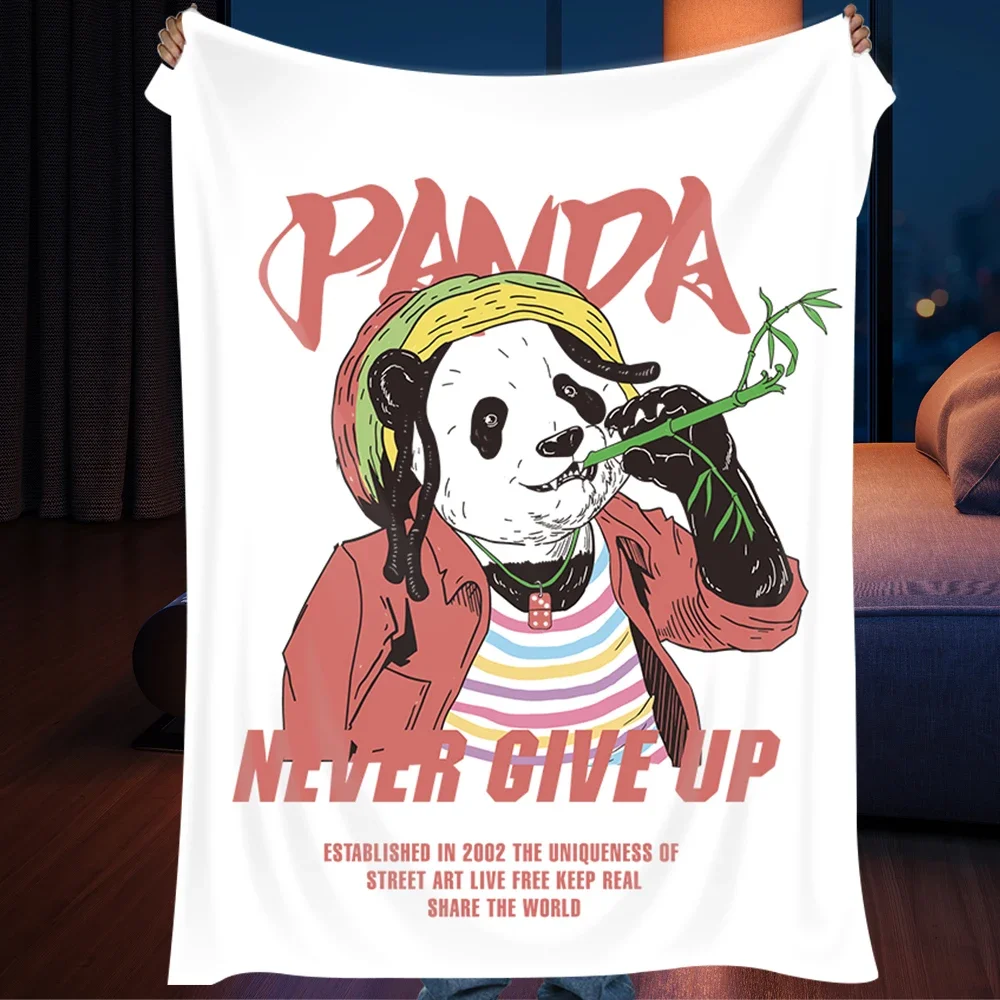 

Fashionable brand flannel camping blanket cartoon anime cute warm sofa Nap Blanket Y2k winter office shawl