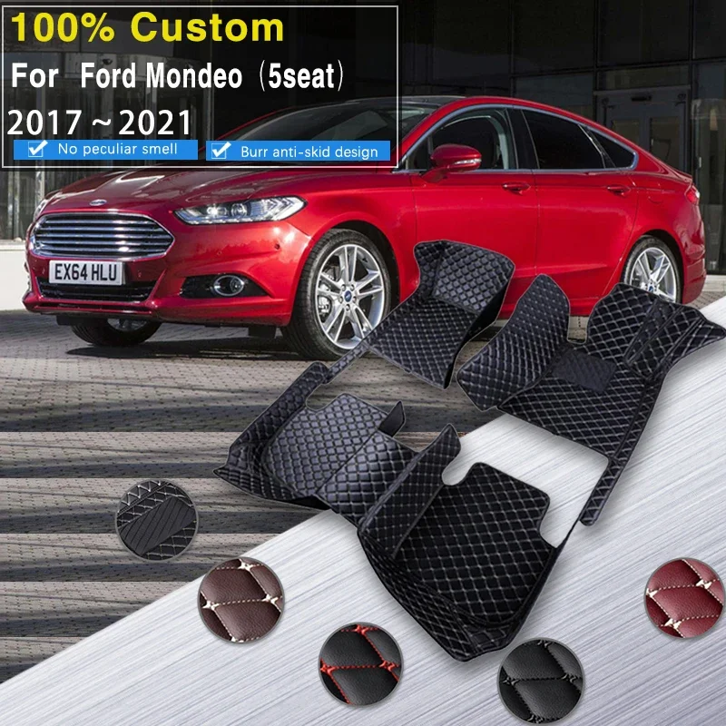 

Quality RHD Car Floor Mats For Ford Mondeo Fusion Mk V 4 2017~2021 Anti-dirt Pads Rug Waterproof Floor Mats Reduces Friction Car