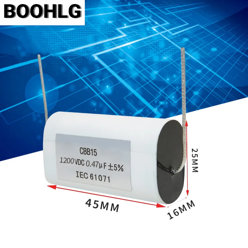 MKP-L 0.47UF Microfabrication 1200V Uninduced Axial Absorption Capacitor CBB15 1200VDC 474