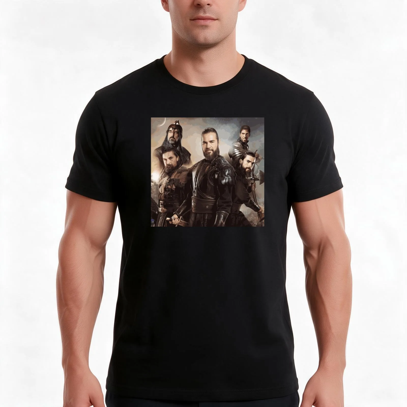 DIRILIS ERTUGRUL RESURRECTION T-Shirt, Summer Casual Cotton Tee, Oversized Streetwear Tops, Vintage Graphic Print, 100% Cotton
