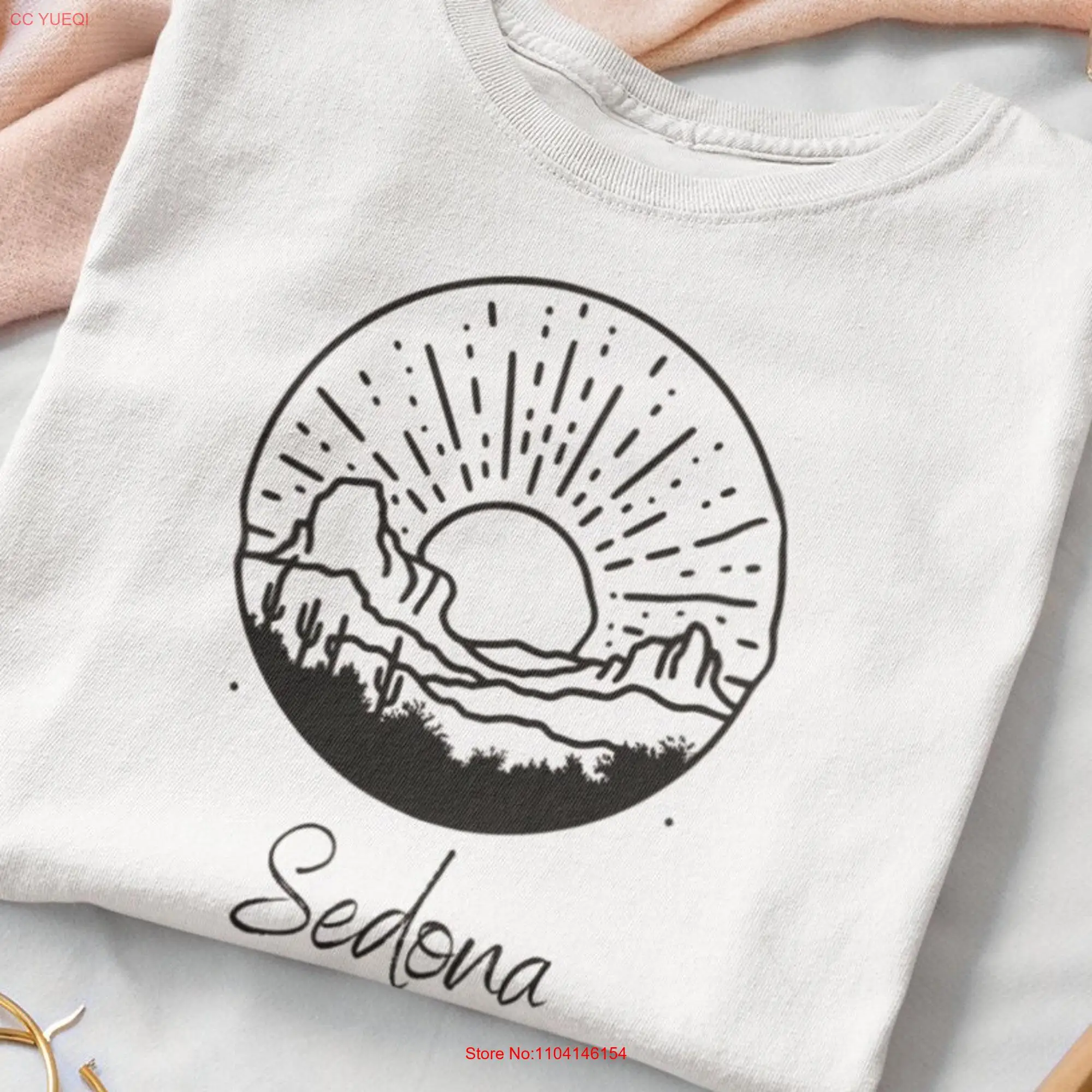 Sedona T Shirt SOFT Bella Canvas Triblend Arizona Plus sizes too long or short sleeves