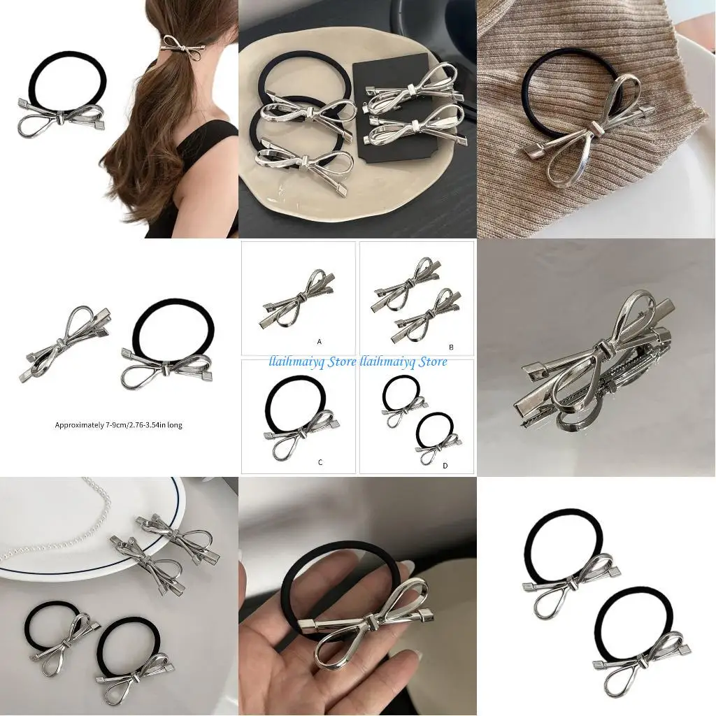 

573B 1pc/1pair Bowknot Hair Clip/ Hair Rope Girl Taking Photo Hair Scrunchies