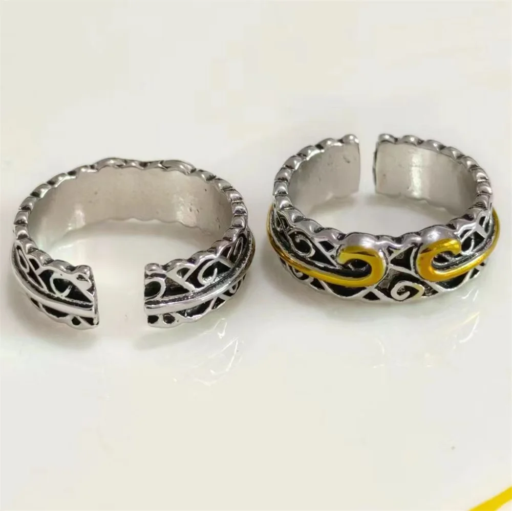 Fashion Alloy Steel Monkey King Open Ring For Men Trendy Wukong Band-Tightening Spell Open Ring Accessories Gifts