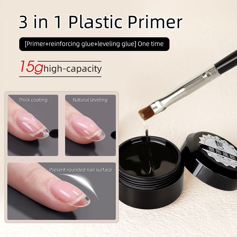 

3 in 1 Shaping Base Coat Gel Function 15ML Soak Off LED UV Gel Nail Polish Long Lasting Nails Tip Glue Art Tools Varnish Lacquer