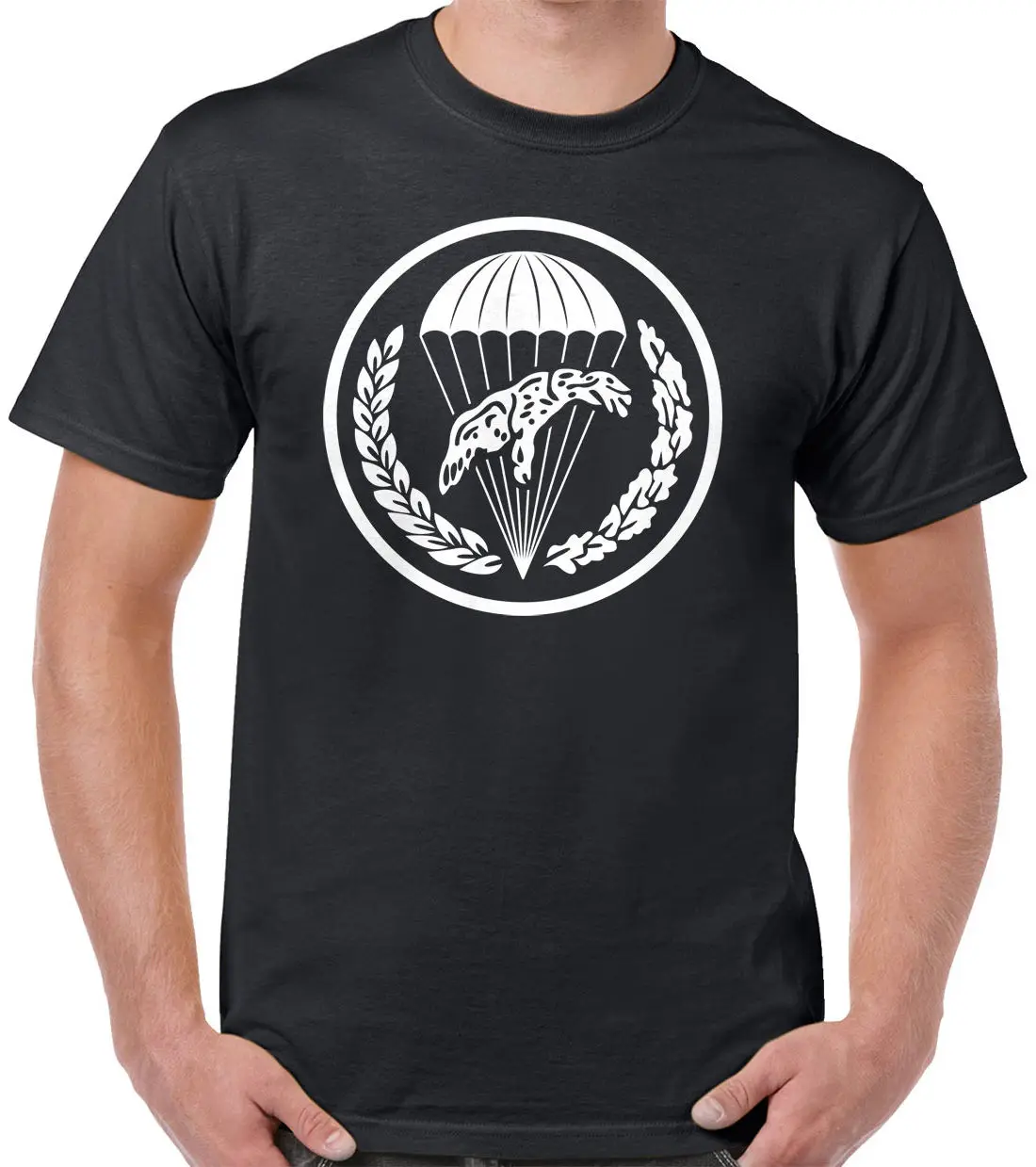 Polish Airborne T-Shirt - 6th Airborne Brigade Poland  Men Funny Casual 100% Cotton Hip Hop Black Top Tees