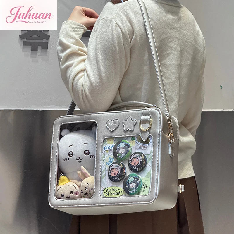 Borse da donna originali giapponesi con cubo di zucchero, borsa per bambini, borsa per bambini, zaino ltabag, può contenere una borsa a tracolla singola per bambola in cotone da 20 cm
