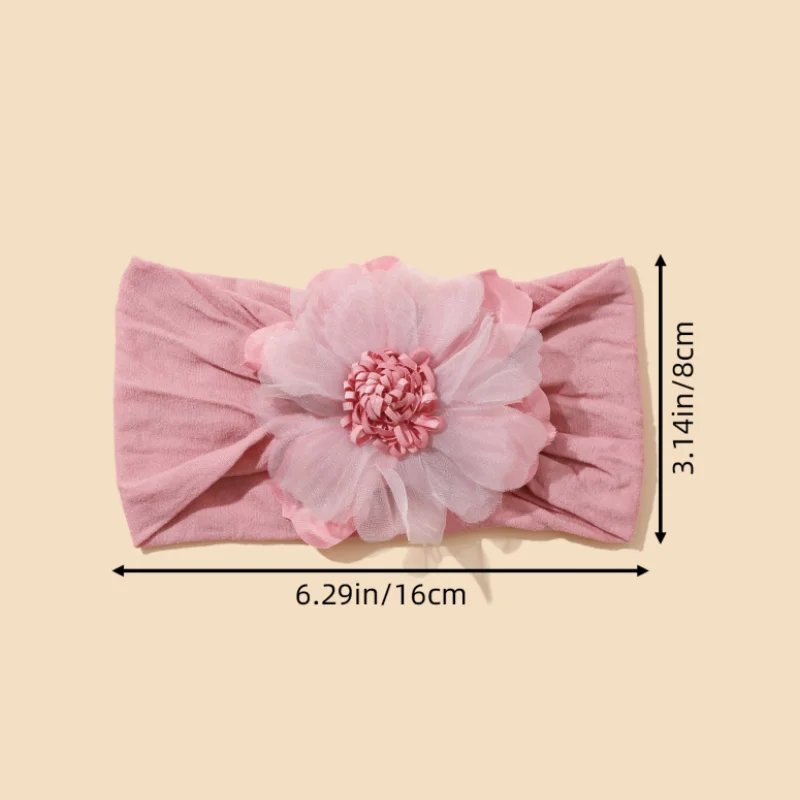 Chiffon Flower Baby Girls Headband Princess Children\'s Elastic Bands For Girl Hair Baby Accessories Newborn Photography Prop