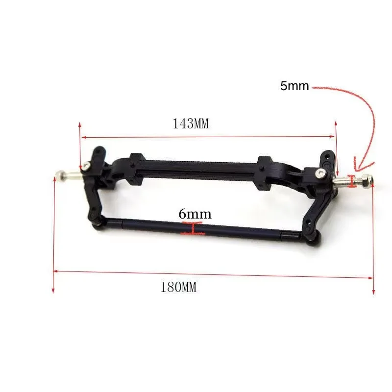 1PC Metal Front Axle with Steering Link for 1/14 Tamiya Tractor Truck RC Car Parts