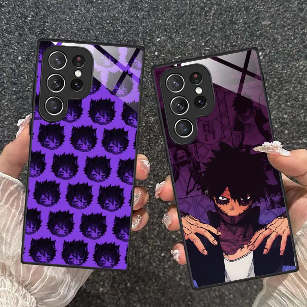 MHA Dabi Mobile Phone Case for Samsung Galaxy S26 S25 S24 S23 S22 S21 S20 Note20 Plus FE Ultra Glass Colorful Cover Cover Luxury