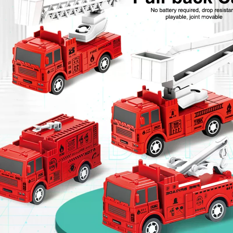 1Pcs Kids Toy Car Inertia Sanitation Truck Models Pull Back Engineering Vehicle Boys Toys For Children Ideal Gifts For Boys Kids