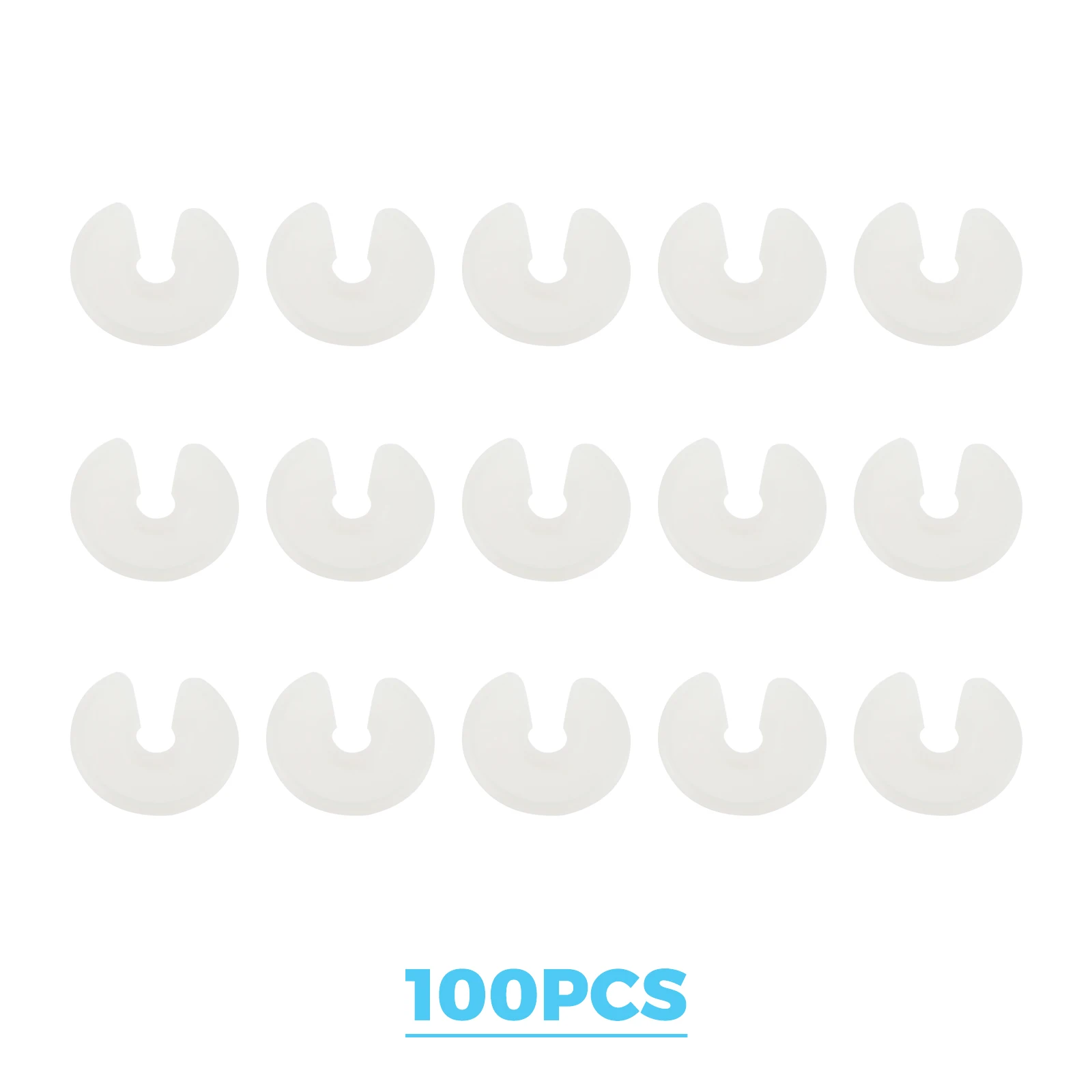 100pcs/set  19.5mm Gas Water Heater Brass Control Valve Core Plastic White Cap Cover Plates Replacement Repairing Parts