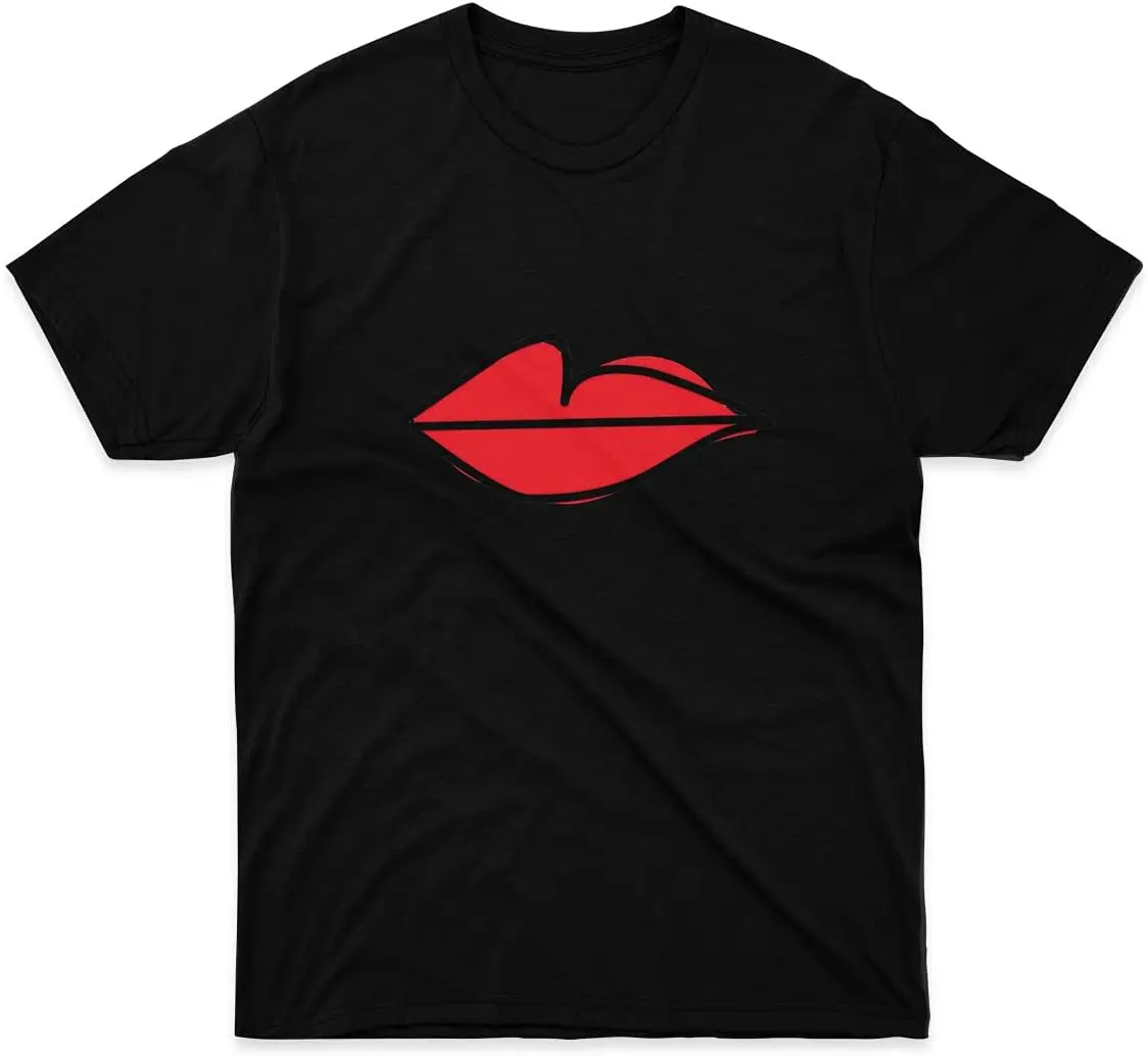 Red Lips As Seen On Villanelle - Killing Eve S2 Shirts for  Mon  Tees Cotton Luxury brand vintage oversized