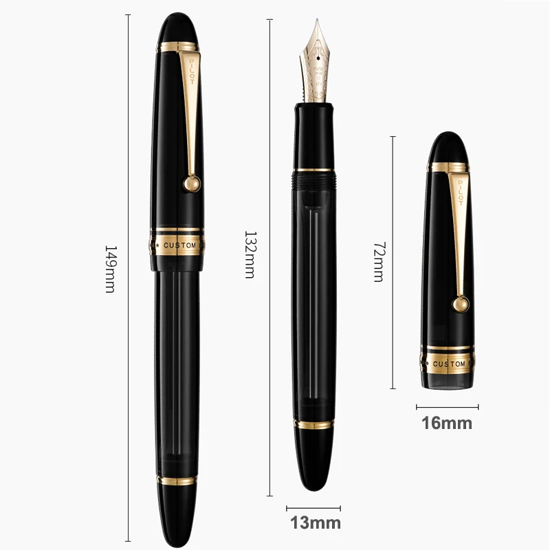 New Sale PILOT Pen Fountain Pen CUSTOM 823 Rotary Suction Device 14K Gold Nib High Quality Stationery Goods FKK-3MRP Luxury Pen