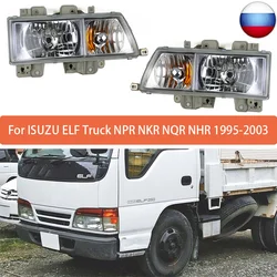 For ISUZU ELF Truck NPR NKR NQR NHR 1995 1996 1997 1998 1999 2000 2001 2002 2003 Pair Front Left Right Side Headlight Lamp