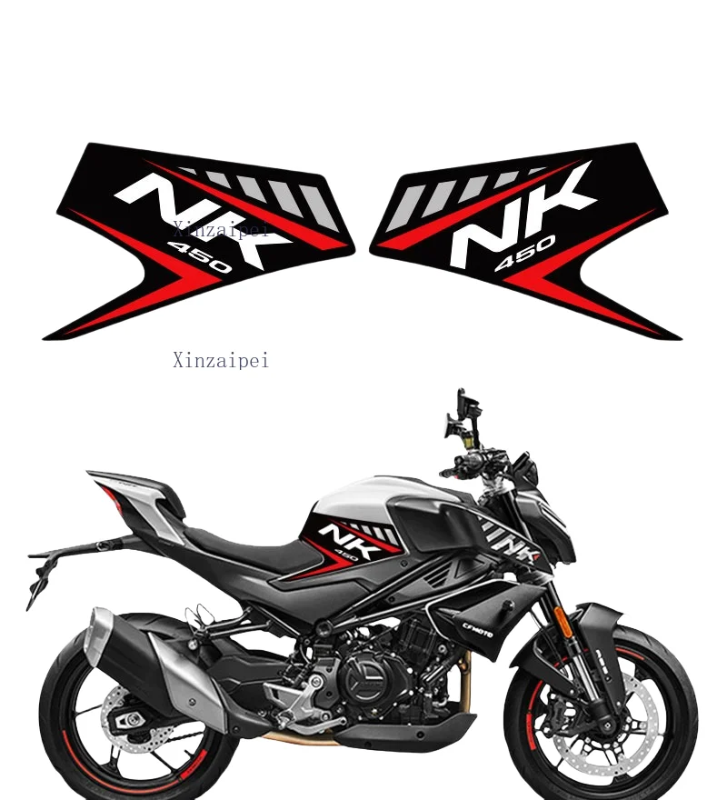 

Для CFMOTO 450NK мотоциклетная наклейка на топливный бак, резиновая защита от царапин, наклейки CF400-7, противоскользящая наклейка для мотоцикла