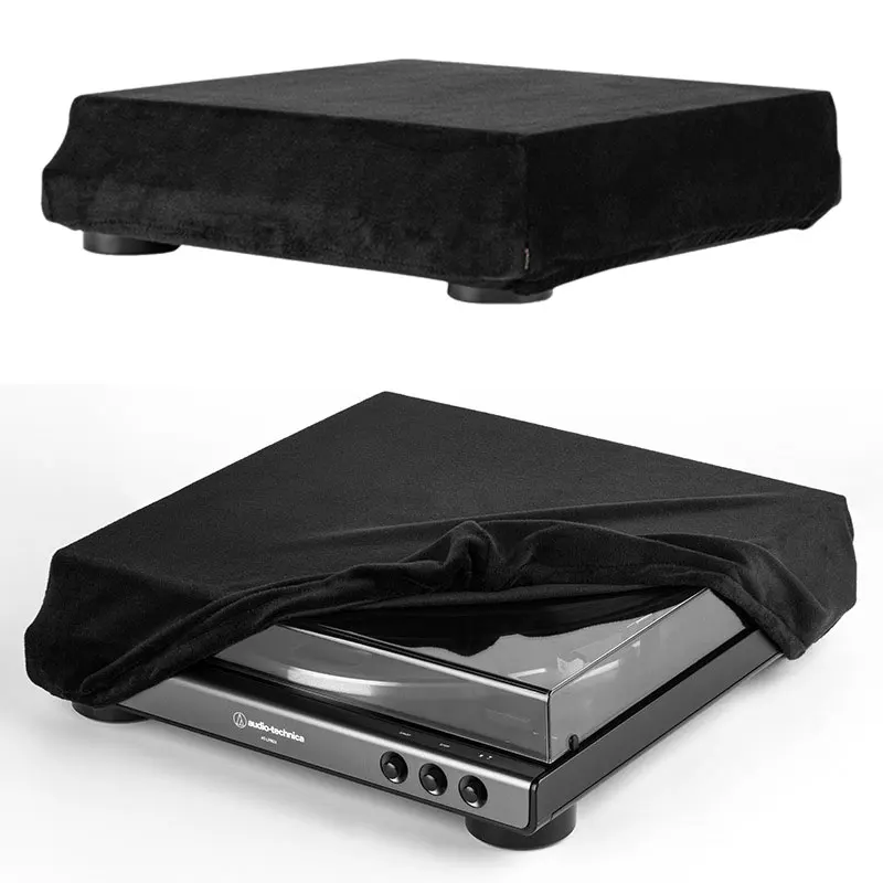 Record Player Turntable Dust Cover Spandex Foldable Turntable Dust Case Sleeve for Audio-Technica AT-LP60XBT Turntable Cover