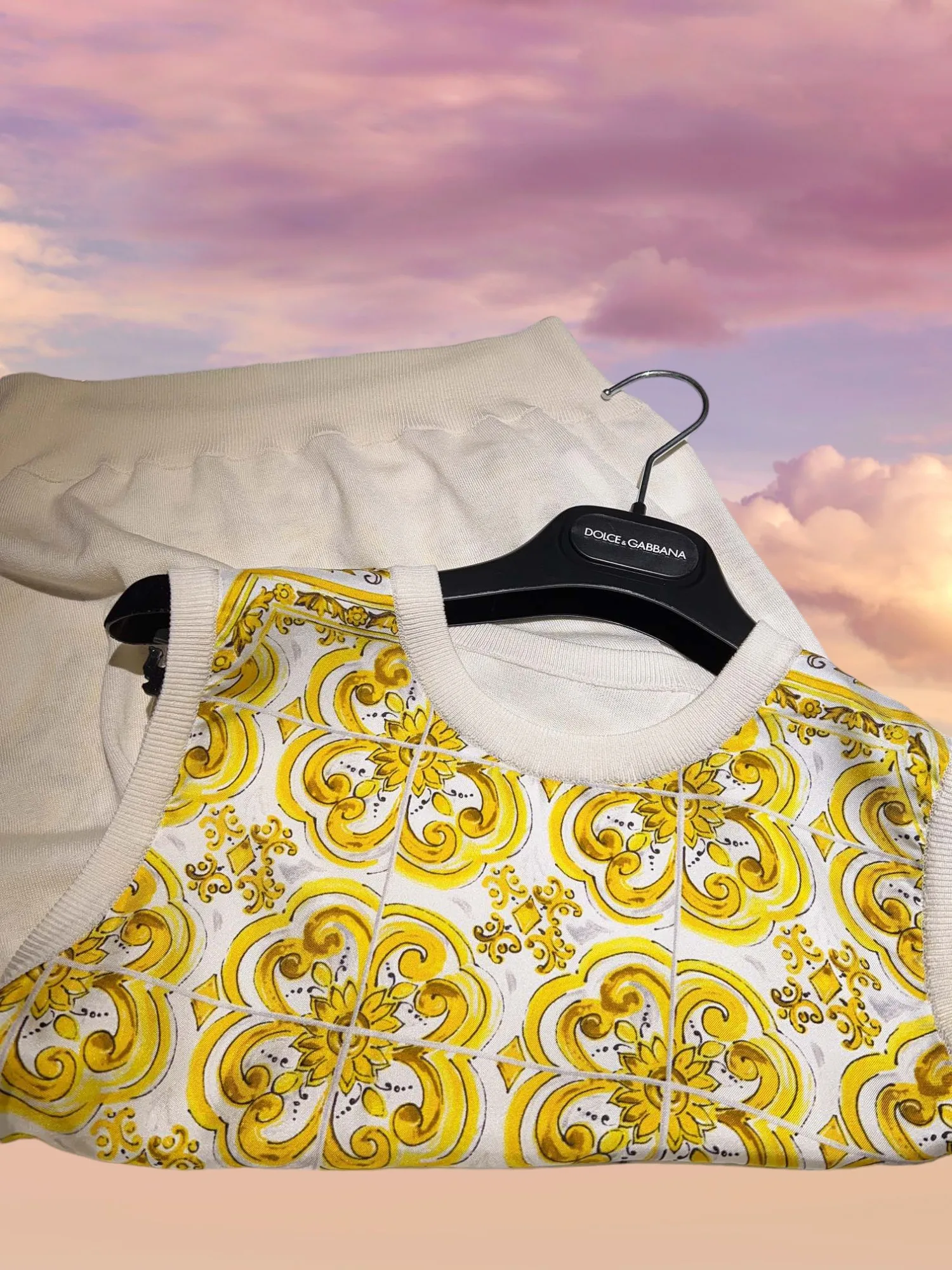 2024 New Yellow Porcelain Cardigan Silk Vest