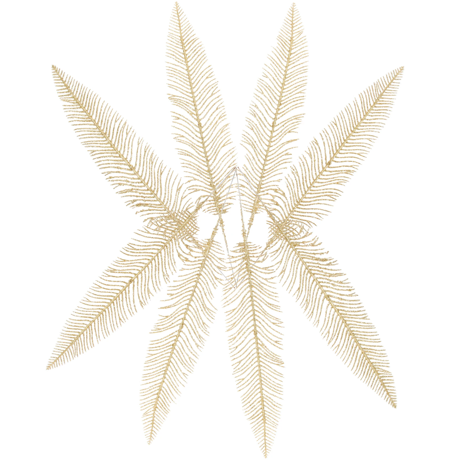 

10 Pcs Gold Powder Blade Decorations Plastic Flower Arrangements Christmas Tree Pick Leaves Wreath Vase Fillers Festive naments