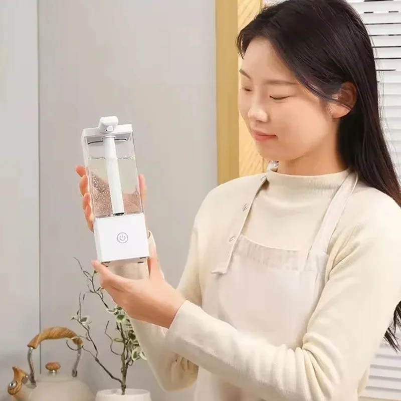 490 مللي موزع الصابون السائل الأوتوماتيكي إعادة شحن الاستشعار آلة المطهر اليد للمطبخ الحمام شامبو استحمام جل المنظفات #5