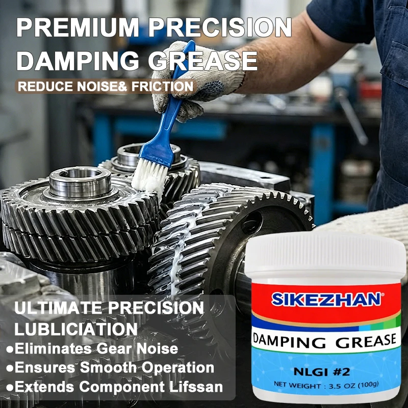 100g Damping Grease NLGI #2 Synthetic Lubricant for Gear Silencing and Smooth Rotation SIKEZHAN Noise Reduction Oil