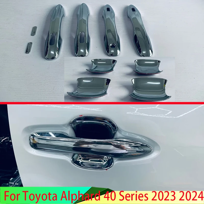 

Хромированная накладка на дверную ручку для Toyota Alphard 40 Series 2023 2024 ABS