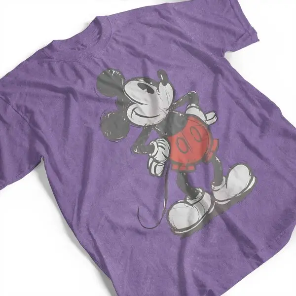 

Retro Mickey Mouse Graphic T-Shrit Men's Women's Vintage Washed Oversized Short Sleeve T Shirt Y2k Hip Hop Cotton Streetwear