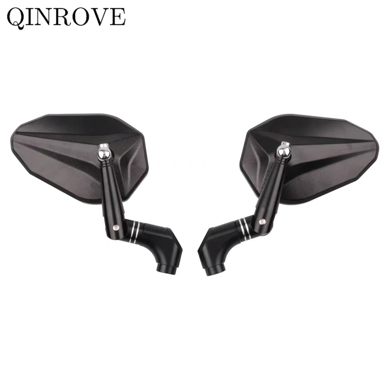 

Зеркало заднего вида для мотоцикла с ЧПУ, алюминиевое стеклянное боковое зеркало, универсальное для Bajaj Dominar 400 Pulsar NS 200 Benelli BN150S TRK