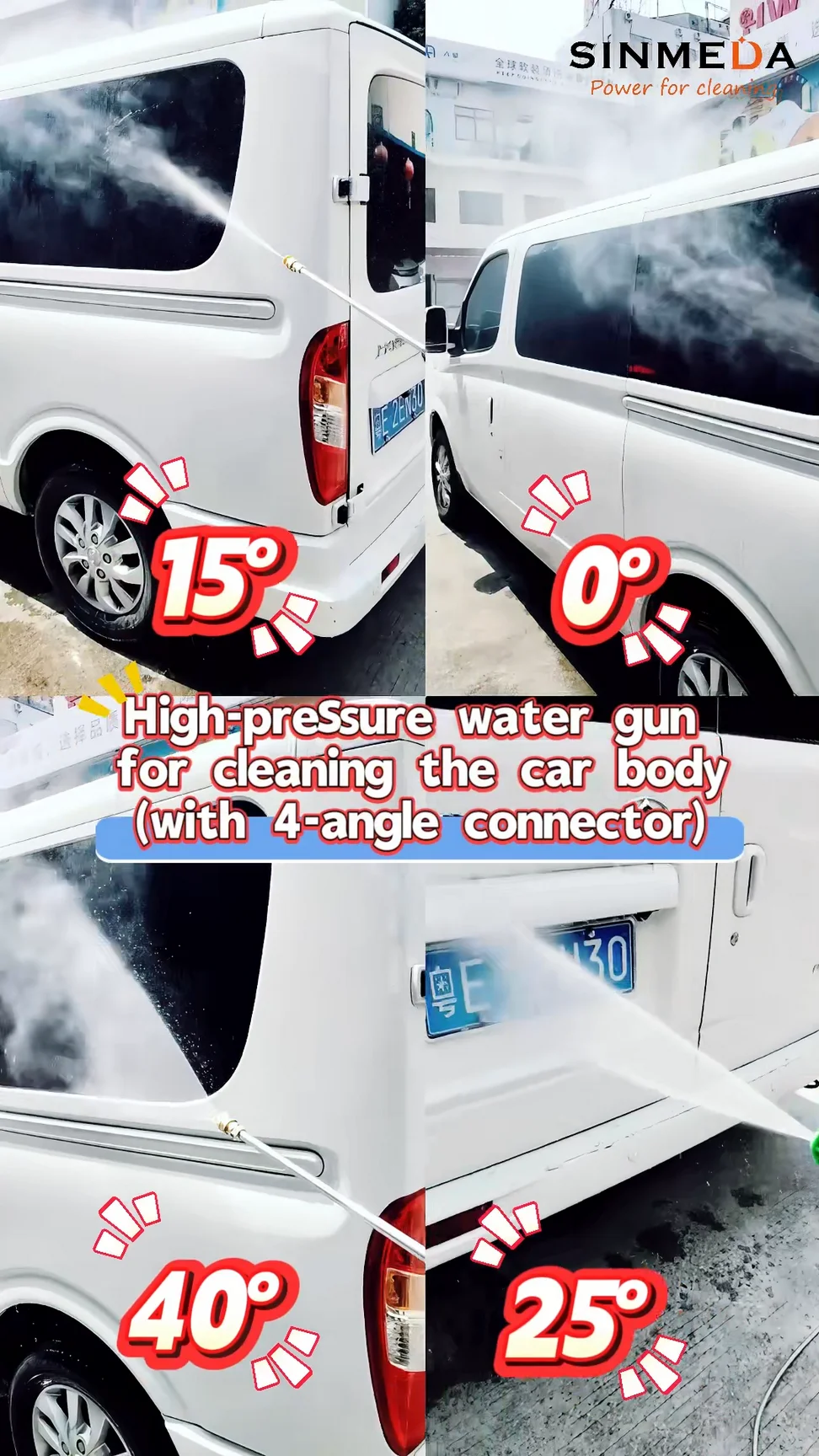 Portable Industrial High-Pressure Steam Cleaner for Car Detailing Jet Car Wash Rug Cleaner Machine Electric Made Durable Plastic