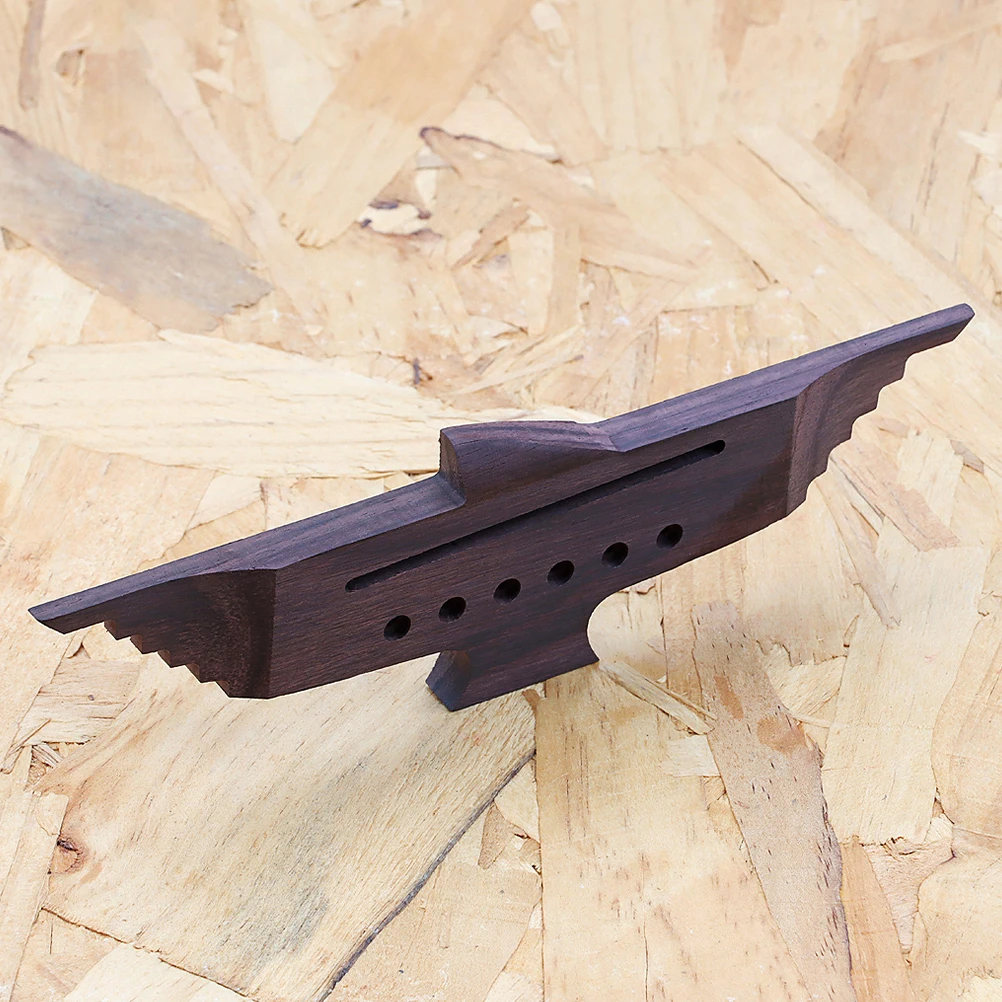 

6 String Acoustic Replacement Wooden Bridge For String Instruments Smooth Durable Wood Parts Luthier Tool Guitar Accessories