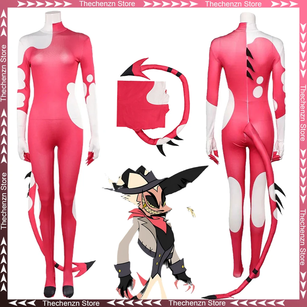 

Нарядное платье Striker Косплей для женщин Junpsuit с хвостом TV Костюм Злого Босса Хэллоуин Взрослый мужчина Женщина Fantasia Party Outfits