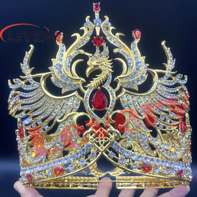 

Levery Elegant Rhinestone Bridal Crown Wedding Hairpiece for Bride Hair Jewelry