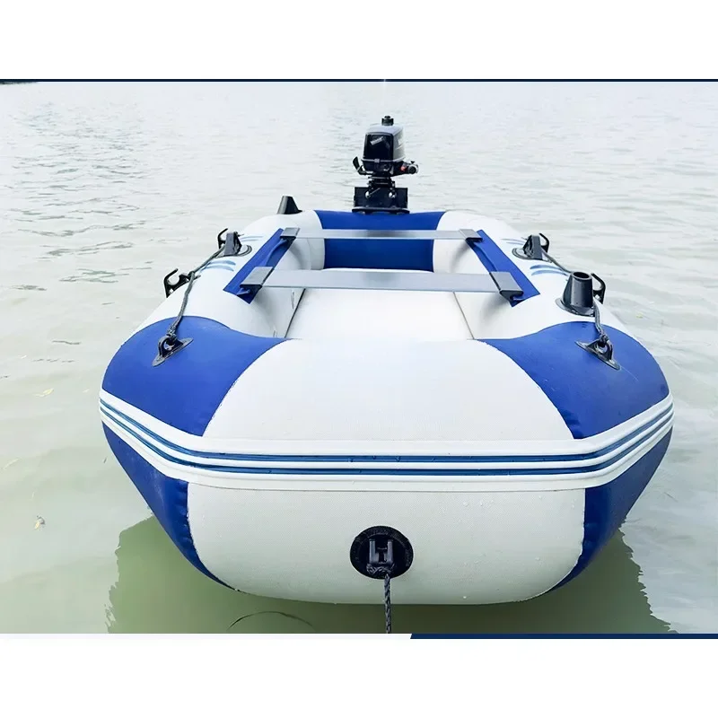 Rubber boat thickened fishing boat inflatable hard bottom kayak road mill folding assault boat luya hovercraft