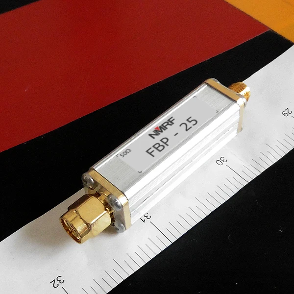 

25MHz bandpass filter, 1dB bandwidth 4MHz, high-performance low-frequency filter SMA interface with small size
