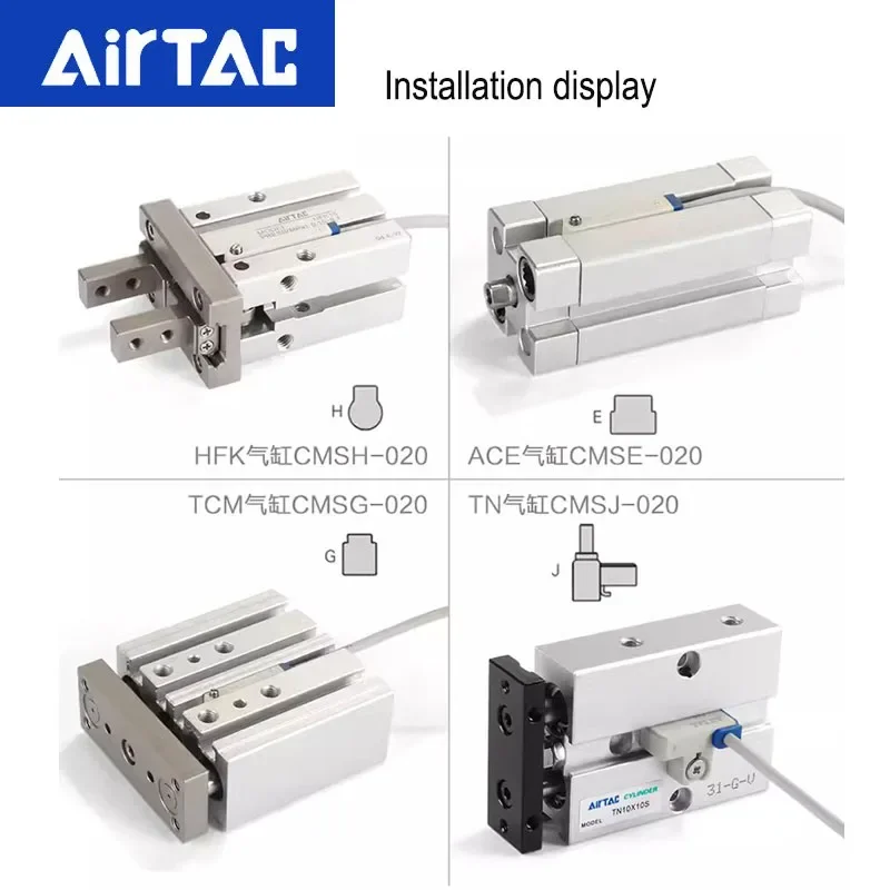 AirTAC Pneumatic Magnetic Switch CMS DMS G H E J-N-P-020 Induction Line Cylinder Sensor