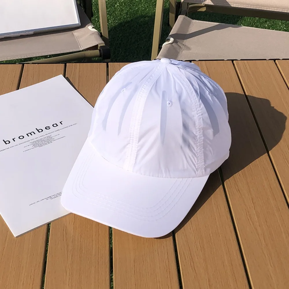 

Korean Style Quick-Drying Baseball Cap Solid Color Anime Solid Color Sun Hat Baseball Hat Cotton Peaked Cap Sports