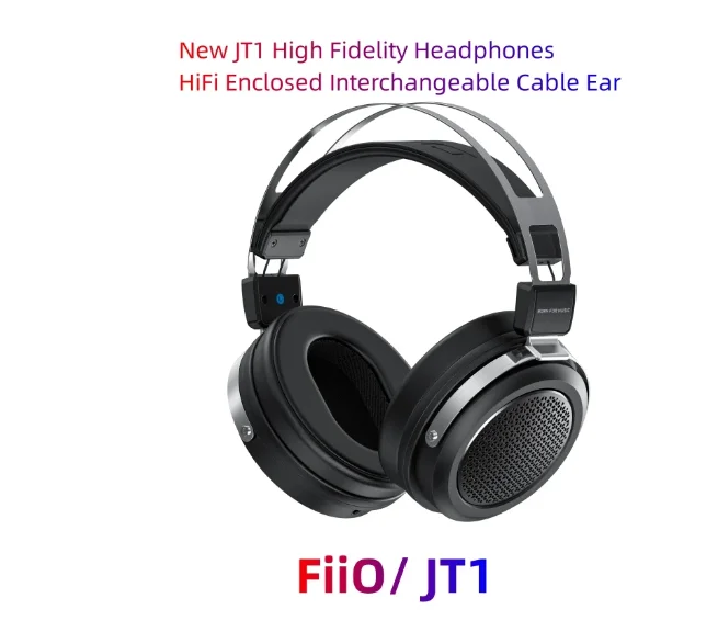 New JT1 High Fidelity Headphones HiFi Enclosed Interchangeable Cable Earphones