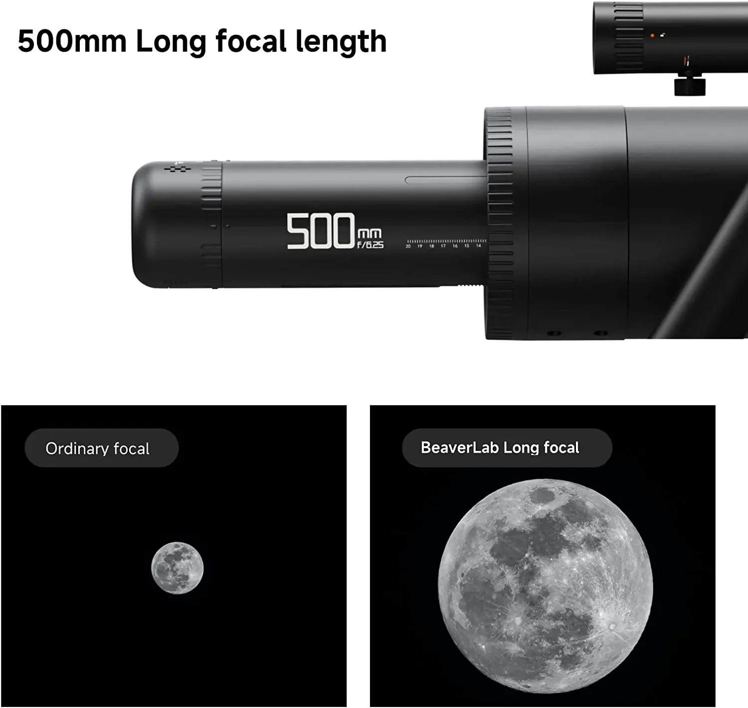 Wireless Telescope Smart Digital Refracting Astronomy Telescopes 4K 1600x Magnification Long Focal Length Telescope