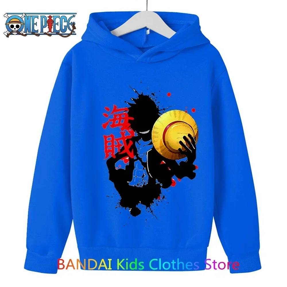 

Anime Luffy One Pieces Hoodie Kids Naruto Sweatshirt Kids Coat Baby Boys Girls Clothing Sudaderas Pullovers Tops Loose