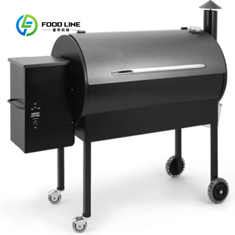 Customized size Outdoor Portable Party Stainless Steel BBQ Smoker Big Wood Granular BBQ BBQ