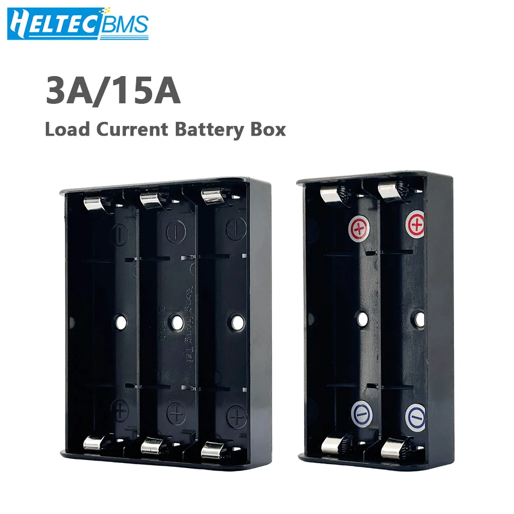 3A DIY Battery Slot Box 15A High Current 18650/21700 Battery Holder for PCB Strong Power Supply High Current Power Supply Box